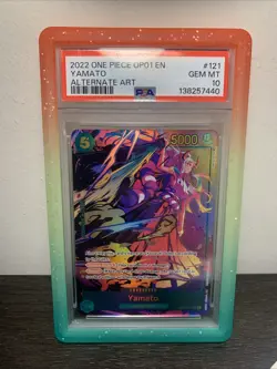 Yamato Alternate Art OP01-121 Romance Dawn Foil Card English, PSA 10 Gem MT - Image 1