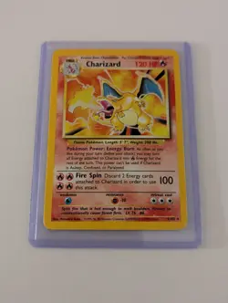Charizard 4/102 - Base Set Pokemon Card TCG - Holo HP - Image 1