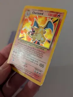 Charizard 4/102 - Base Set Pokemon Card TCG - Holo HP - Image 3