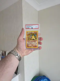 Pokemon TCG Charizard Card 4/102 WOTC 1999 Rare Holo Base Set PSA 8 - Image 1