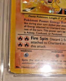 Pokemon TCG Charizard Holo Card Base Set, 4/102, MP - Image 5