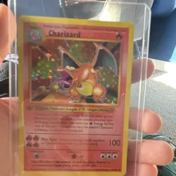 Pokemon TCG Charizard 4/102 Base Set Holo Rare 1999 English Card - Image 1