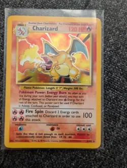 Pokemon TCG Charizard Holo Card Base Set, 4/102, Rare - Image 1