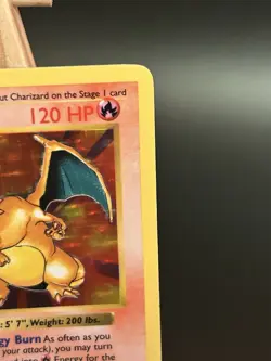 Pokemon TCG Shadowless Charizard Holo Card 4/102 1999 LP Condition Base Set - Image 4