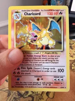 Pokemon TCG Charizard Holo Card Base Set, 4/102 - Image 1