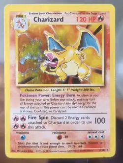 Pokemon TCG Charizard Holo Card Base Set, 4/102 - Image 2