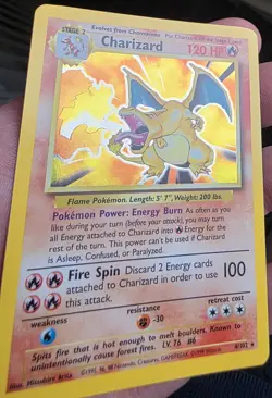 Pokemon TCG Charizard Holo Card Base Set, 4/102 - Super Clean. Great Conditon. - Image 2
