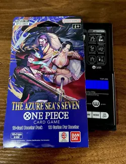 (HEAVY) 37.77g One Piece OP14 The Azure Sea’s Seven Sleeved Booster Pack - Image 1