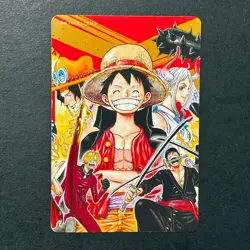 S7449 Luffy Double Sticker Japanese One Piece Natsucomi Eiichiro Oda 2022 YJ13 - Image 2