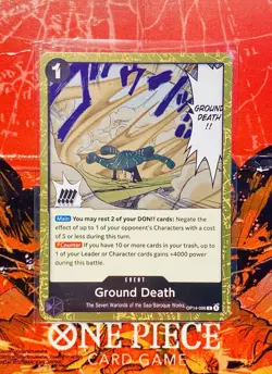 One Piece TCG Ground Death OP14-096 R FOIL The Azure Sea's Seven Pack Fresh - Image 1