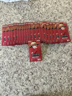 Lot Of 21 packs One Piece OP13 Carrying on His Will Sleeved Booster Packs SEALED - Image 1