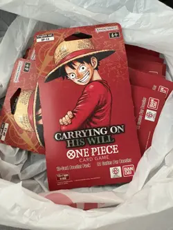 Lot Of 21 packs One Piece OP13 Carrying on His Will Sleeved Booster Packs SEALED - Image 3