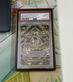 2025 Marshall D.Teach 3rd Anniv ENG Gold SP OP09-093 Legacy of the Master PSA 10 - Image 2