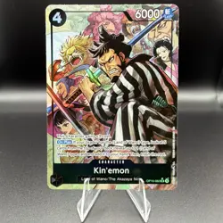 One Piece TCG Kin'emon OP16-082 - SR Alt Art Foil - The Time Of Battle - Image 1