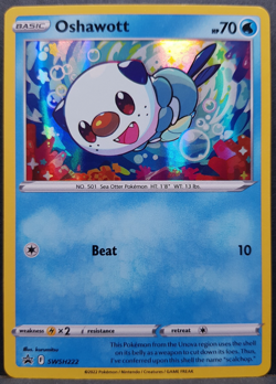Oshawott SWSH222 Astral Radiance Promo Holo Pokemon Pokemon Card English NM - Image 1
