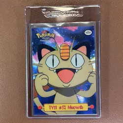 TV11 #52 MEOWTH TOPPS Series 1 Non-Holo Pokemon Card - Image 5