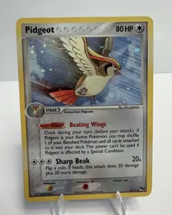 2005 Pokemon TCG - Pidgeot 2/17 Holo Rare POP Series 2 Vintage Rare Card LP - Image 1