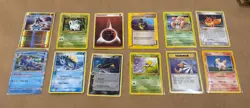 Pokemon Card Lot 12 Cards Lucario Holo Vintage WOTC Eevee Ponyta - Image 1