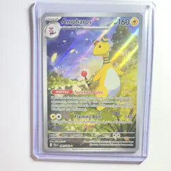 Pokemon Trading Card: Ampharos 090/086 ME04: Chaos Rising IR Holo Rare NM - Image 1