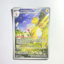 Pokemon Trading Card: Ampharos 090/086 ME04: Chaos Rising IR Holo Rare NM - Image 3