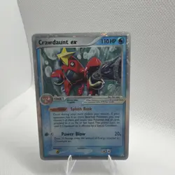 Crawdaunt EX Holon Phantoms Holo Ultra Rare Card 99/110 HP condition - Image 1