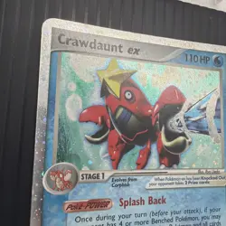Crawdaunt EX Holon Phantoms Holo Ultra Rare Card 99/110 HP condition - Image 3
