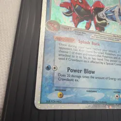 Crawdaunt EX Holon Phantoms Holo Ultra Rare Card 99/110 HP condition - Image 5