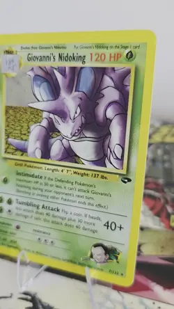 Giovanni's Nidoking 7/132 Rare Holo - NM - Gym Challenge Pokemon Card - Image 2