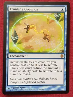Magic The Gathering RISE OF THE ELDRAZI TRAINING GROUNDS blue card MTG - Image 1