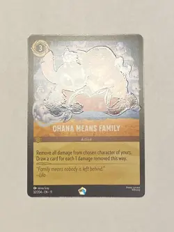 Disney Lorocana Lilo & Stitch Ohana Means Family Action Card Stitch Legendary - Image 2