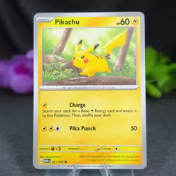 Pikachu 025/165 Pokemon Scarlet Violet 151 SV TCG Card (MEW) - Image 1