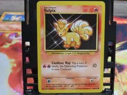 Vulpix 68/102 Base Set Unlimited LP Pokemon Card WOTC Vintage Common Kanto - Image 1