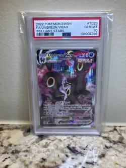 Umbreon VMAX TG23/TG30 Brilliant Stars FA Pokemon Card Trainer Gallery PSA 10 - Image 1