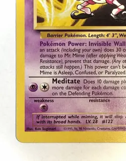 Mr. Mime - 22/64 - WOTC Jungle Set Regular Rare Pokemon Card - LP - Image 2