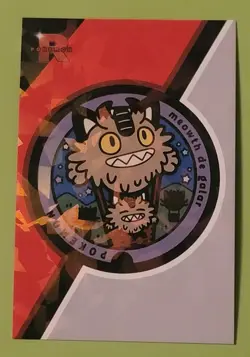 Pokemon Meowth Galar Coin Heart Holo Team Rocket Card Database Set Peru - Image 1