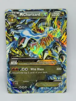 Pokemon Mega M Charizard EX 69/106 Ultra Rare 2014 XY Flashfire Card DAMAGED - Image 1