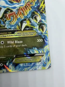 Pokemon Mega M Charizard EX 69/106 Ultra Rare 2014 XY Flashfire Card DAMAGED - Image 5