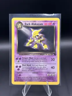 2000 POKEMON TCG Dark Alakazam 18/82 Team Rocket WOTC Rare Vintage Card NM - Image 1