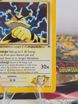 Lt. Surge’s Electabuzz 6/132 Gym Heroes Unlimited 2000 Pokemon Card Holo Rare NM - Image 5