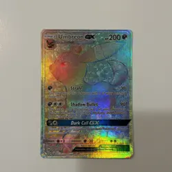 Pokemon Umbreon GX TCG Full Art Rainbow Secret Rare Card #154/149 Sun & Moon - Image 1
