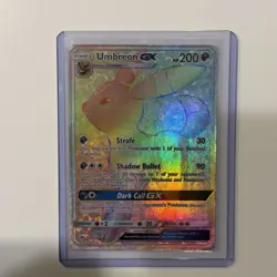 Pokemon Umbreon GX TCG Full Art Rainbow Secret Rare Card #154/149 Sun & Moon - Image 3