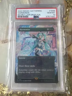 Magic: The Gathering 2024 Secret Lair Drop Foil Card #1596 Harmonize PSA 10 - Image 1