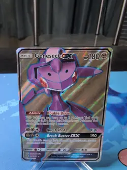 Genesect GX - 204/214 - Pokemon Lost Thunder Sun & Moon Full Art Rare Card NM - Image 1