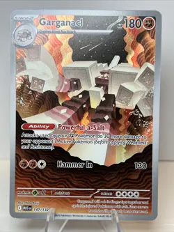 MP+ Garganacl 147/132 Mega Evolution AUTHENTIC Illustration Rare Pokemon Card - Image 1