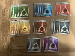 30 Reverse Holo Energies Black Bolt & White Flare Cards Pokemon TCG - Image 1
