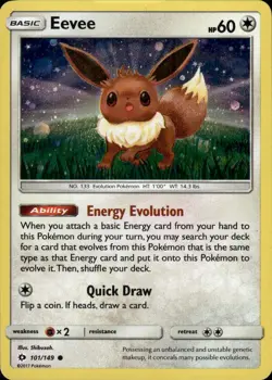 Eevee 101/149 Holo Promo Miscellaneous Cards & Products Pokemon Holo LP - Image 1