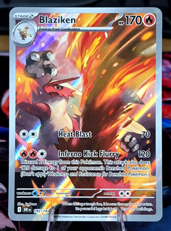 Blaziken 192/182 Illustration Rare DRI SV10: Destined Rivals Pokemon Card - Image 1