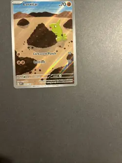 Larvitar Obsidian Flames Illustration Rare Pokemon TCG Card 203/197 NM Condition - Image 4