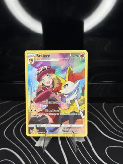Pokemon TCG Braixen Silver Tempest Trainer Gallery Card TG01/TG30 NM Condition - Image 1