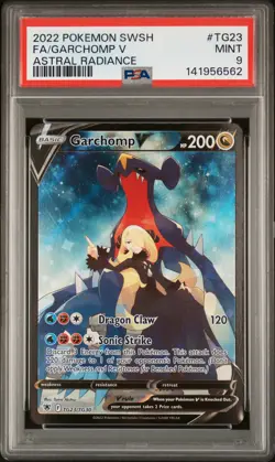 PSA 9 Garchomp V TG23/TG30 Holo Astral Radiance Pokemon Card - Image 1
